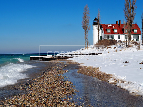 Point Betsie in Winter