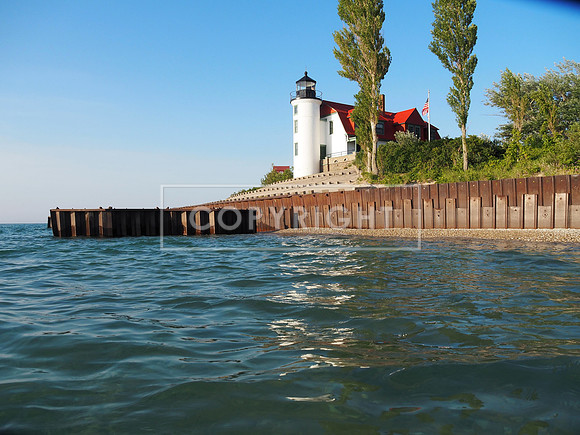 Summer Swim at Point Betsie Lighthouse
