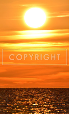 Golden Sunset on Lake Michigan