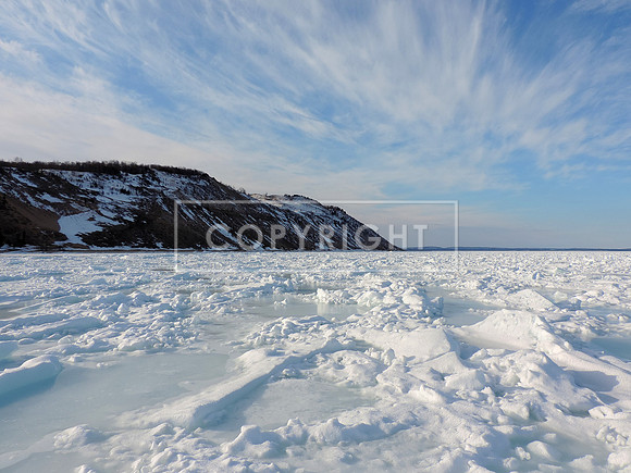 Frozen Lake Michigan