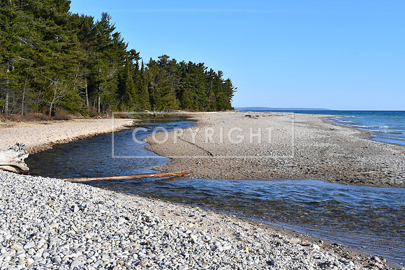 Shalda Creek meets Lake Michigan, Sleeping Bear Dunes