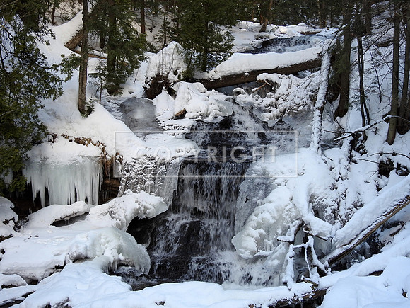 Winter Wonderland at Wagner Falls, in Munising