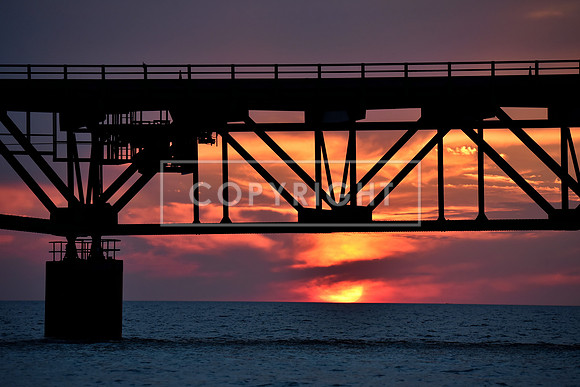 Sunset Mackinac Bridge
