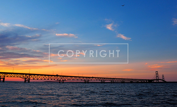 Mackinac Bridge Sunset